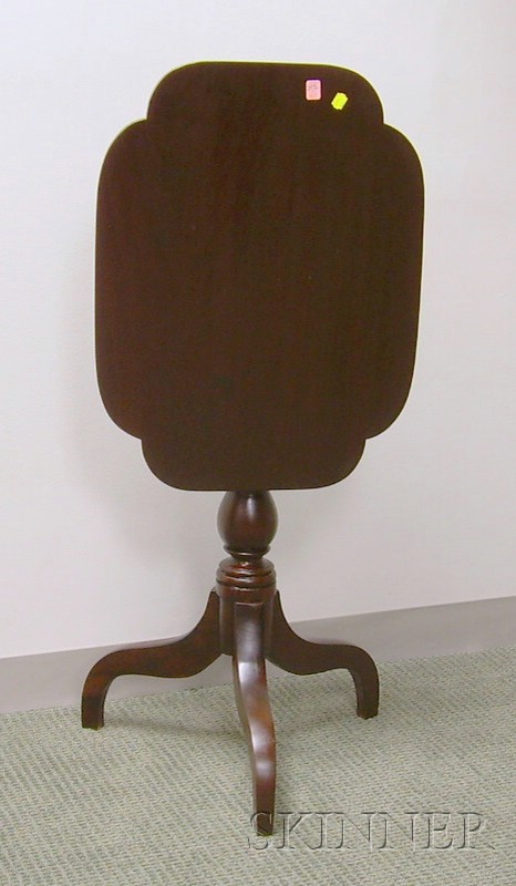 Appraisal: Empire Mahogany Tilt-top Candlestand