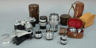 Appraisal: Nine piece lot to include Canon II D outfit with