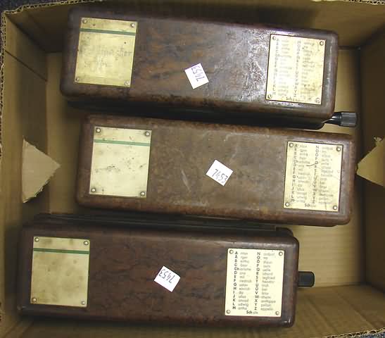 Appraisal: Lot of German field phones dated