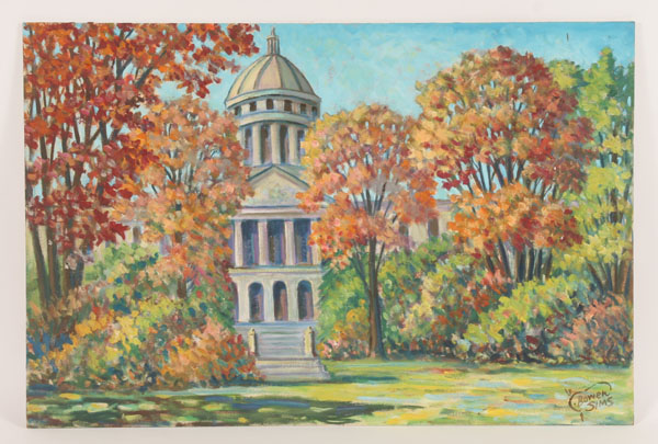 Appraisal: Charles Bowen Sims American - State Capitol Building View Augusta