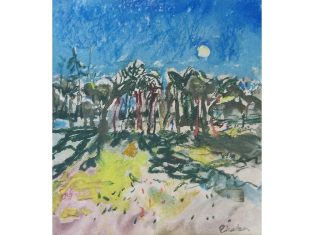 Appraisal: JAMES DOWNIE ROBERTSON RSW RGI RSA b Gouache 'Moon over