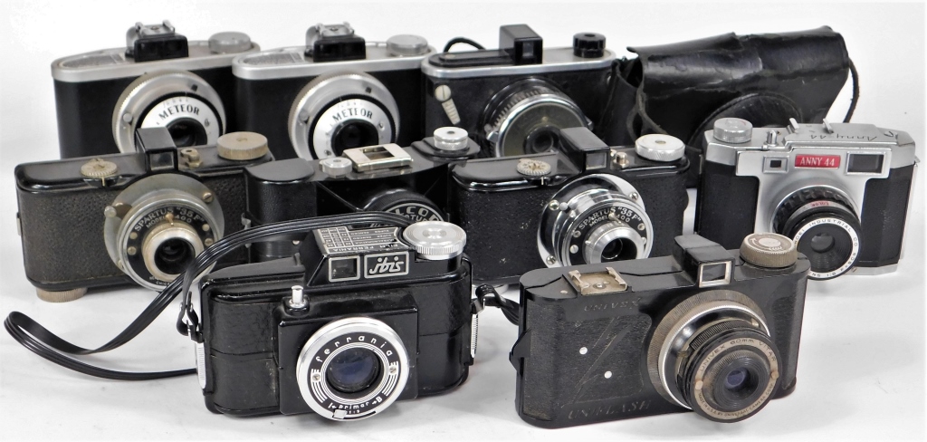 Appraisal: GROUP OF S- S FILM CAMERAS Group of s- s