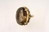 Appraisal: LADY'S RING - K gold and smoky quartz ring prong