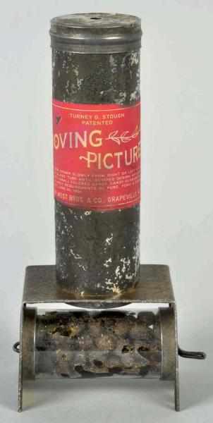 Appraisal: Moving Picture Kaleidoscope Candy Container Original paper label Oxidation to