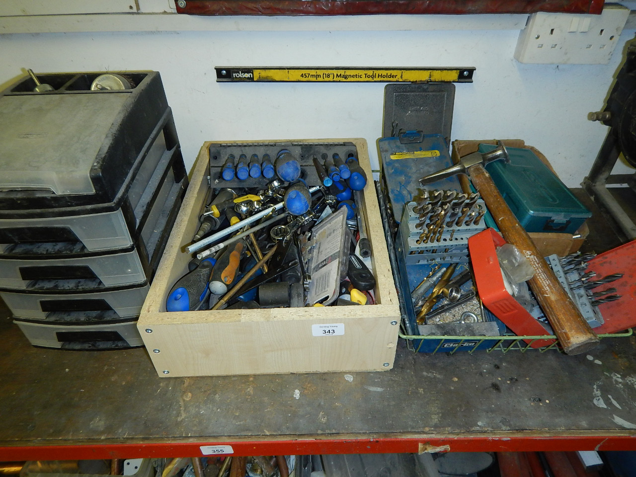 Appraisal: Various tools and drill bits etc Viewing Tuesday th July