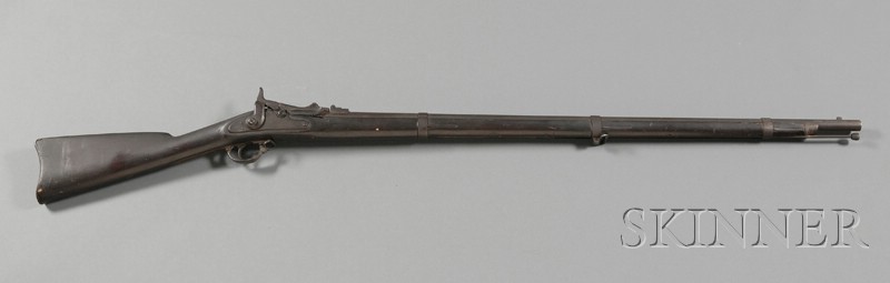 Appraisal: Springfield Trapdoor Rifle lock engraved with an eagle Springfield and