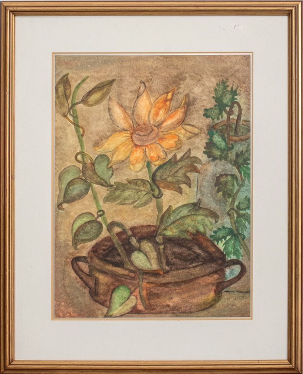 Appraisal: CHAYA AVIVI FLORAL STILL LIFE WATERCOLOR ON PAPER Chaya Avivi