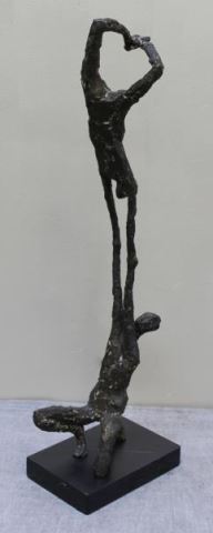 Appraisal: Koch Gerard Bronze Sculpture of Acrobats Signed and numbered of