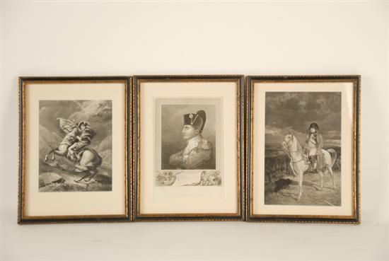 Appraisal: Three Prints of Napoleon One marked J G Walker H