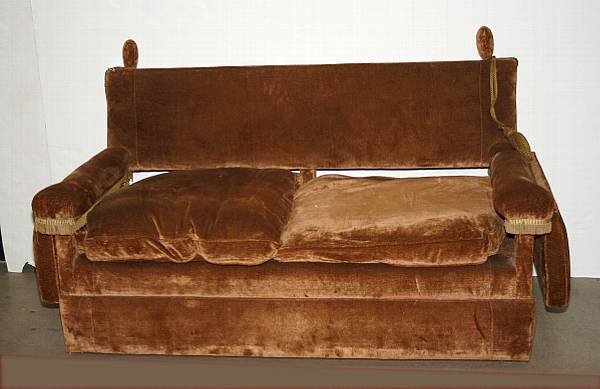 Appraisal: An Italian sofa mid th century height in width ft