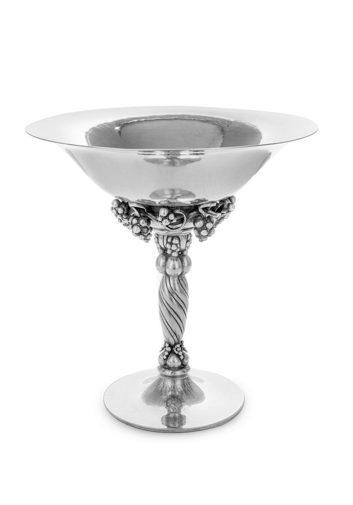 Appraisal: A Danish Silver Compote A Danish Silver Compote Georg Jensen