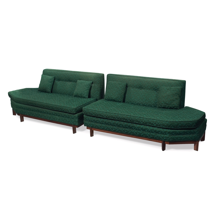 Appraisal: Frank Lloyd Wright sectional sofa manufactured by Heritage Henredon two