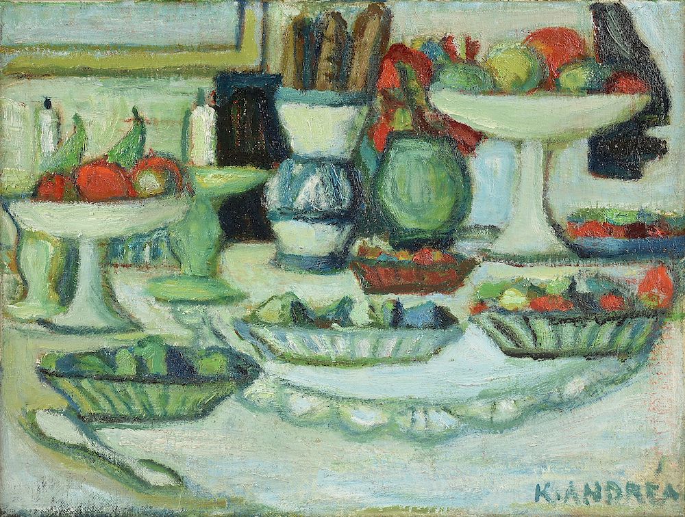 Appraisal: KEES ANDR A Dutch - A PAINTING Nature Morte with