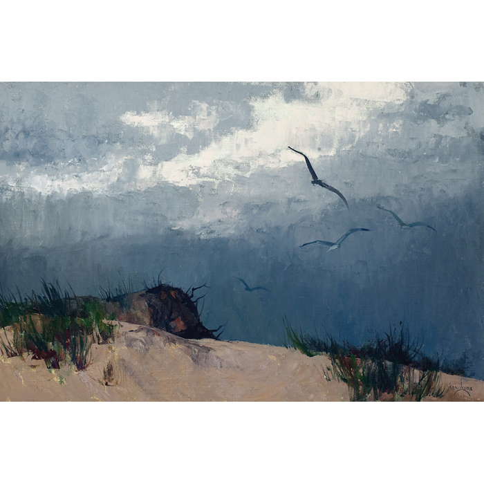 Appraisal: Ken Gore American - Wings on the Wind c oil