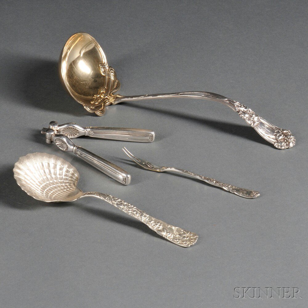 Appraisal: Four Pieces of American Sterling Silver Flatware late th th