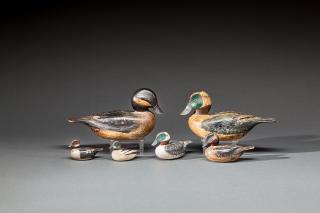 Appraisal: Six Bird Carvings Gerald P Tremblay - Alburg Springs VT