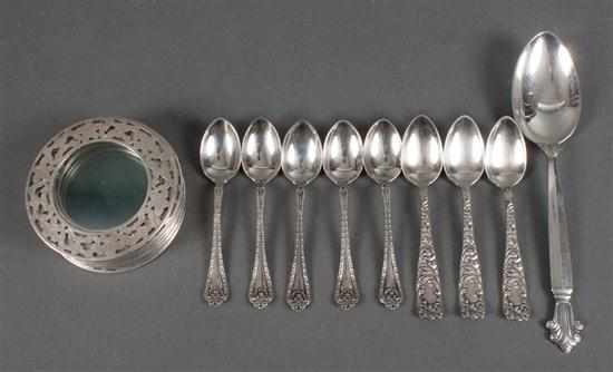 Appraisal: Danish sterling silver spoon in the ''Acanthus'' pattern Georg Jensen