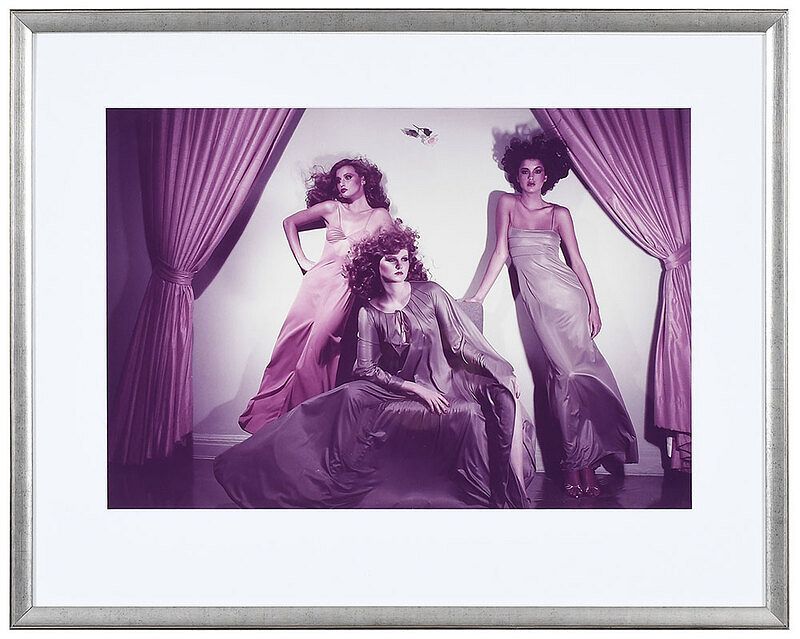 Appraisal: Guy Bourdin French - Three Models in Lingerie Outtake from