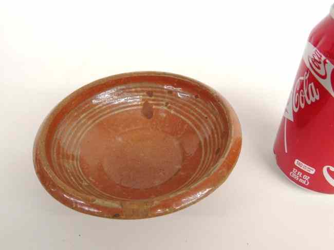 Appraisal: th c redware dish '' Diameter '' Ht