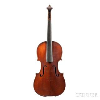 Appraisal: German Violin Mittenwald labeled Antonius Stradiuarius Cremonensis Faciebat Anno length