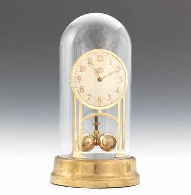 Appraisal: A National Magnetic Clock Corp Domed Anniversary Clock Brass plated