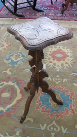 Appraisal: Victorian Plant Stand carved Eastlake style tall