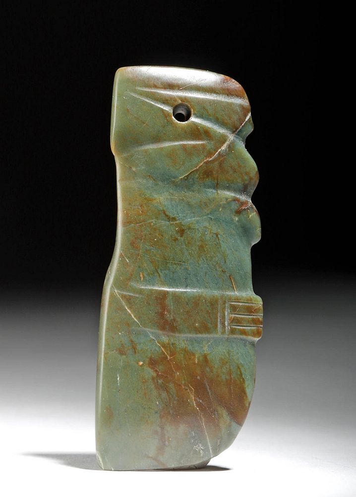 Appraisal: Costa Rican Greenstone Pendant - Anthropomorphic Pre-Columbian Central America Costa