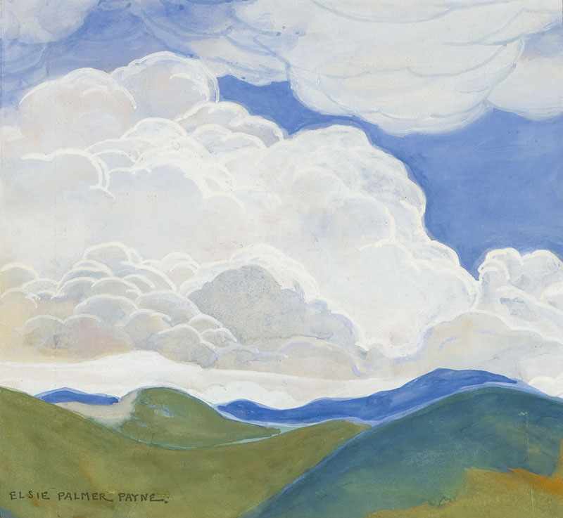 Appraisal: Elsie Palmer Payne - Los Angeles CA Clouds in an