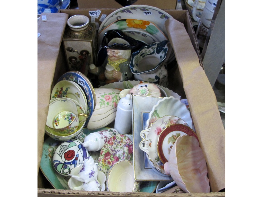 Appraisal: Box of assorted ceramics to include Hammersley Royal Winton Masons