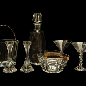 Appraisal: A Group of Baccarat Glass Articles comprising a decanter a