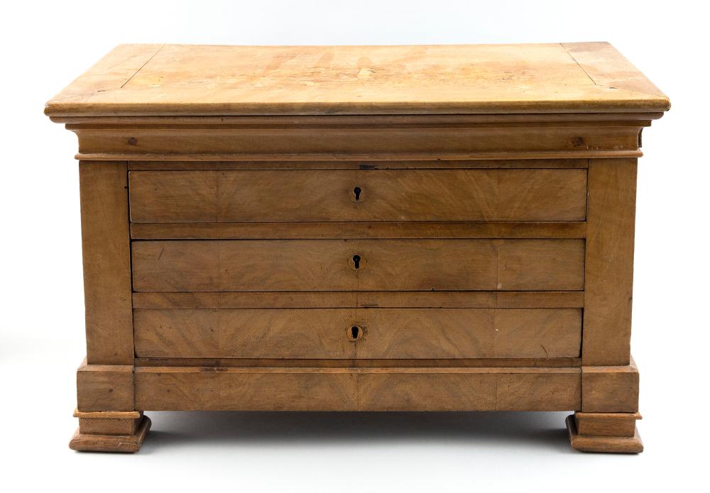 Appraisal: BIEDERMEIER-STYLE TABLETOP CHEST LATE TH CENTURY HEIGHT WIDTH DEPTH BIEDERMEIER-STYLE