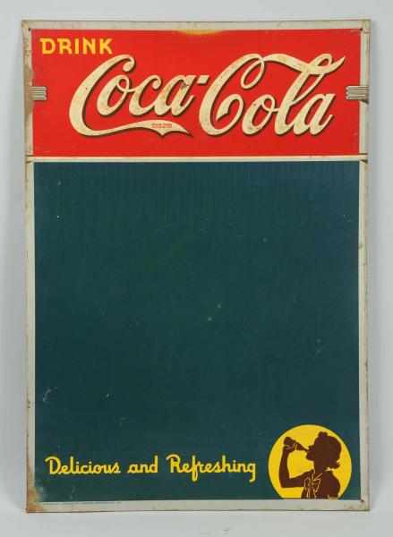 Appraisal: Coca-Cola Tin Menu Board Surface and edge rust with medium