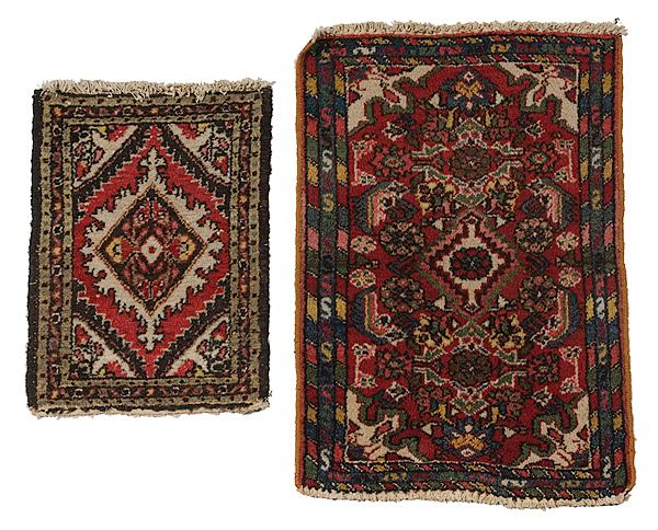 Appraisal: LOT OF TWO AREA RUGS th century the larger x