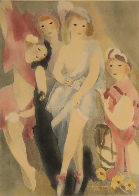 Appraisal: After Marie Laurencin French - Quatre Femmes and Girl with