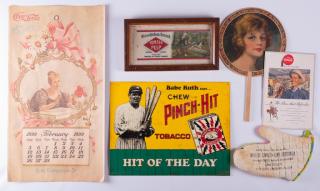 Appraisal: Six pieces of advertising memorabilia to include one vintage Coca