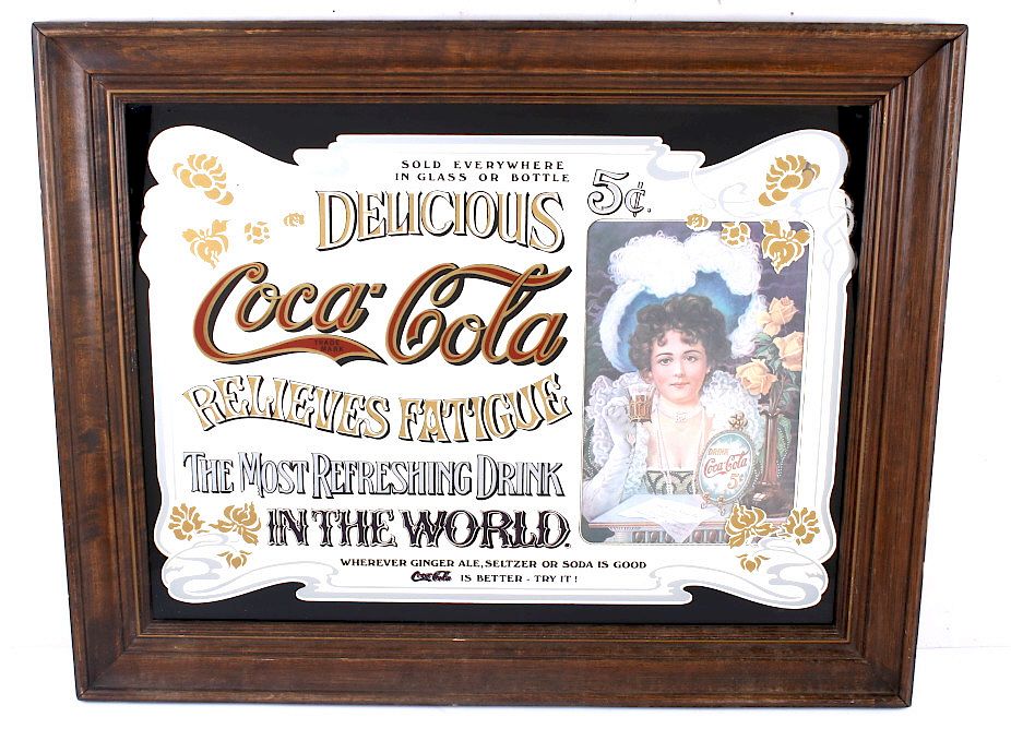 Appraisal: Coca Cola Advertising Trade Mirror c Included in this lot