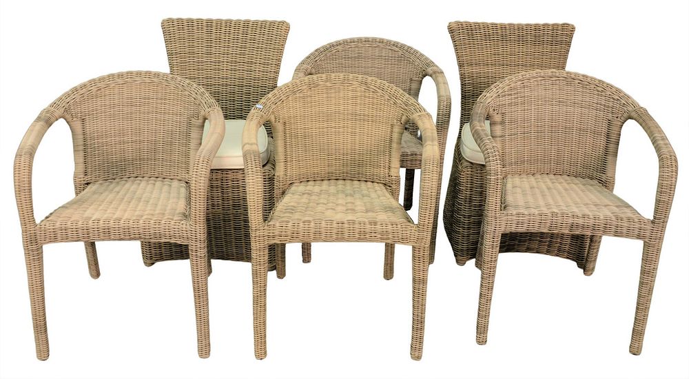 Appraisal: Six Kingsley Bate Chairs to include four arm and two