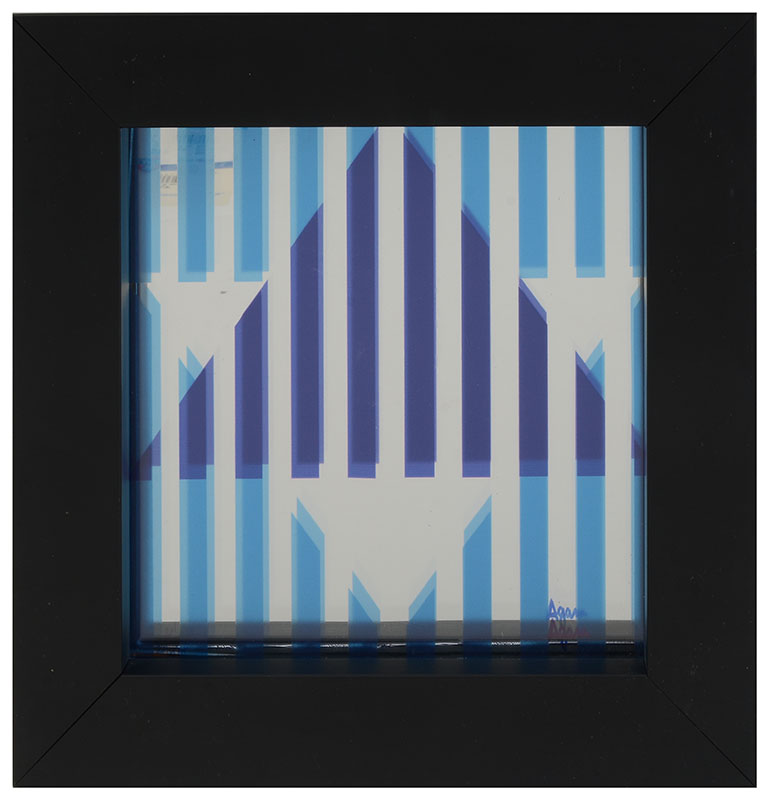 Appraisal: YAACOV AGAM MIXED MEDIA OF MYLAR PLEXART ''STAR OF HOPE''