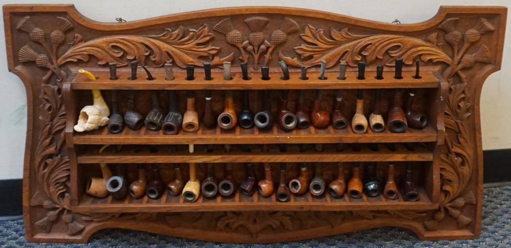 Appraisal: THIRTY-SIX ASSORTED BRIAR AND OTHER WOOD TOBACCO PIPES AND CARVED