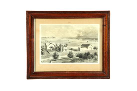 Appraisal: MIDWESTERN FARM SCENE BY FRANK GILBERT AMERICAN LATE TH CENTURY