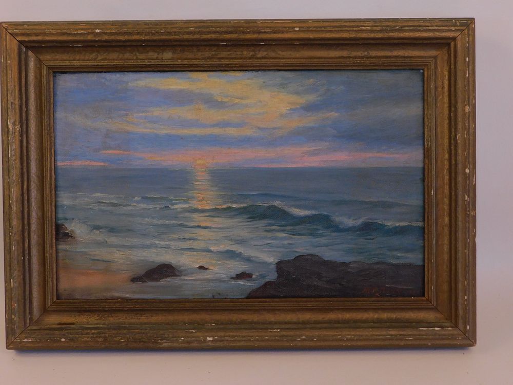 Appraisal: M R DUNN LUMINIST PAINTING Oil on board of a