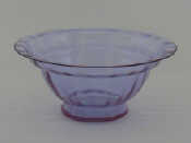 Appraisal: A Moser Alexandrite mauve glass bowl the base signed Alexandrit