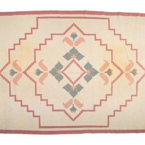 Appraisal: An American Woven Rug and Runner th Century Navajo style