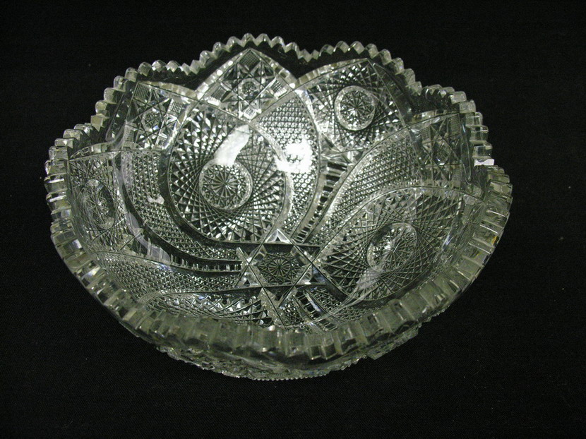 Appraisal: ABP SIGNED CLARK CUT GLASS BOWL T B Clark and