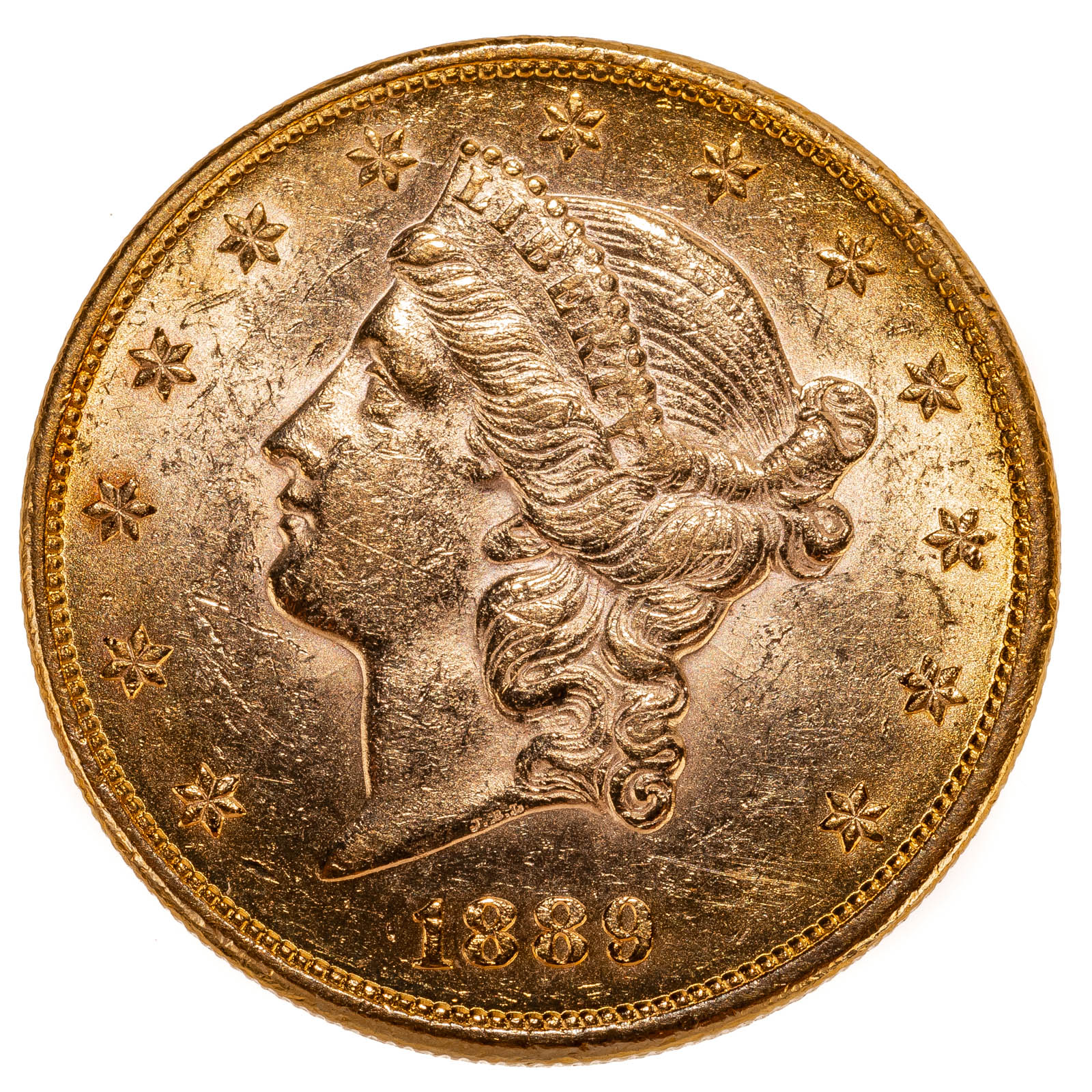 Appraisal: LIBERTY DOUBLE EAGLE CHOICE AU DETAILS Obverse cleaned but still