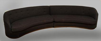 Appraisal: Vladimir Kagan for Kagan-Dreyfuss Two-Part Sectional Sofa in x ft