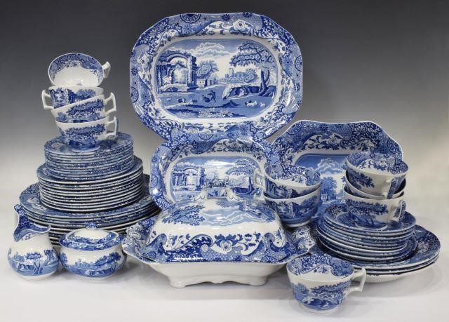 Appraisal: lot of Spode Blue Italian dinner service th c England