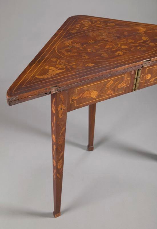 Appraisal: REGENCY-STYLE CARD TABLE English or Continental late th century oak