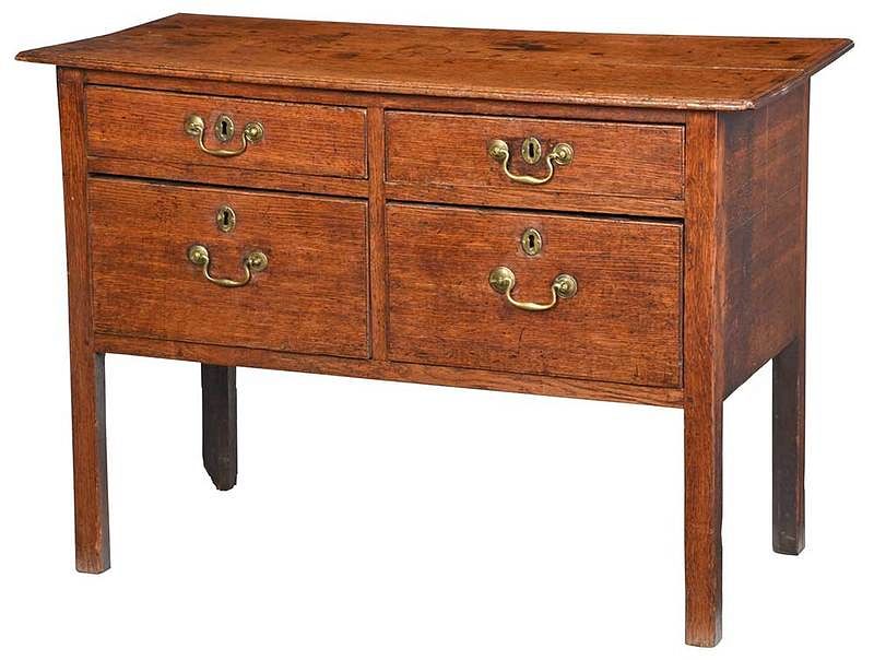 Appraisal: Georgian Oak Server British early th century four drawers with