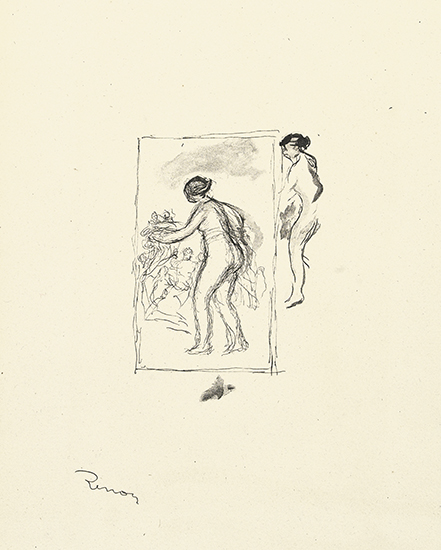 Appraisal: PIERRE-AUGUSTE RENOIR Femme au Cep de Vigne e variante Lithograph